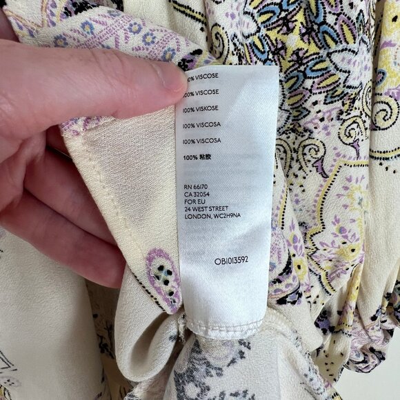 Free People Girl Talk Tunic Top Blouse Shirt Oversized Slouchy Bohemian 90s Y2K - Picture 8 of 10